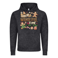 Vintage Black wonderful time Vintage Hoodie - MaliasSmallBusiness
