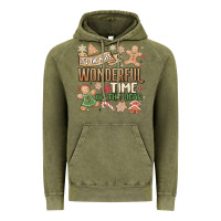 Vintage Olive wonderful time Vintage Hoodie - MaliasSmallBusiness