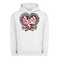 Pigment Lunar Rock western cowhide heart Urban Hoodie - CowhideDigitalArt