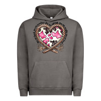Pigment Tornado western cowhide heart Urban Hoodie - CowhideDigitalArt