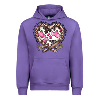 Tulip western cowhide heart Urban Hoodie - CowhideDigitalArt