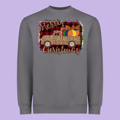 Merry Christmas Truck Heavyweight Sweatshirt Designed By Bettercallsaul