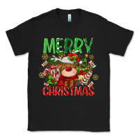 Black merry christmas deer Classic Tee - MaliasSmallBusiness