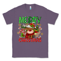 Lavender merry christmas deer Classic Tee - MaliasSmallBusiness