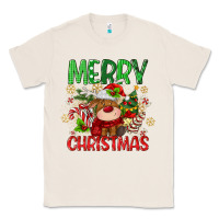 Natural merry christmas deer Classic Tee - MaliasSmallBusiness