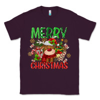 Plum merry christmas deer Classic Tee - MaliasSmallBusiness