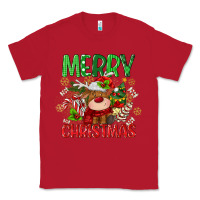 Red merry christmas deer Classic Tee - MaliasSmallBusiness