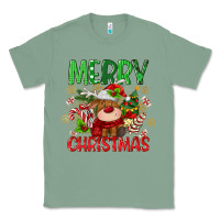 Sage merry christmas deer Classic Tee - MaliasSmallBusiness
