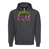 Smoke mardi gras Zipper Hoodie - CowGirlArtShop