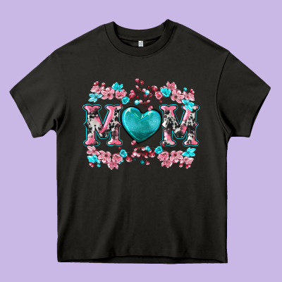 Cherry Blossoms Mom Heavy Core Tee Designed By Artiststas