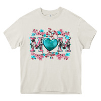 Cream cherry blossoms mom Heavy Core Tee - Artiststas