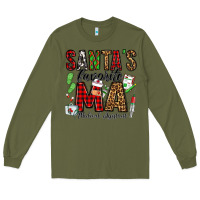 Army Green santa's favorite ma medical assistant Long Sleeve Tee - Jasminsmagicworld
