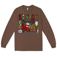 Chestnut santa's favorite ma medical assistant Long Sleeve Tee - Jasminsmagicworld