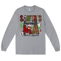 Heather Grey santa's favorite ma medical assistant Long Sleeve Tee - Jasminsmagicworld