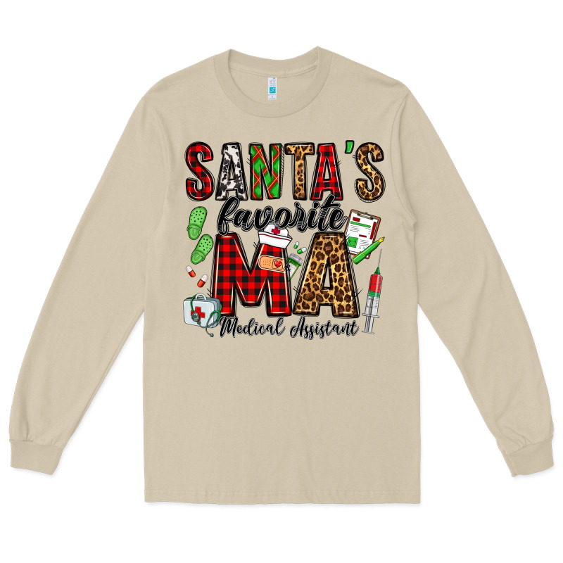 Santa's Favorite Ma Medical Assistant Long Sleeve Tee by Jasminsmagicworld | Teevron
