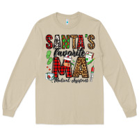 Mushroom santa's favorite ma medical assistant Long Sleeve Tee - Jasminsmagicworld