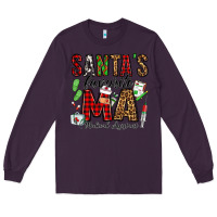 Plum santa's favorite ma medical assistant Long Sleeve Tee - Jasminsmagicworld