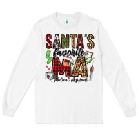 White santa's favorite ma medical assistant Long Sleeve Tee - Jasminsmagicworld