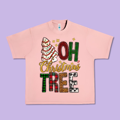 Oh Christmas Tree Bbs Urban Heavy Tee Designed By Bundleandbundleshop