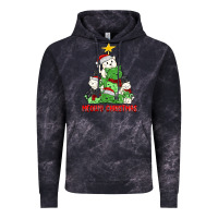Cloud Black meowy christmas cat tree Vintage Hoodie - MaliasSmallBusiness