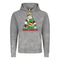 Cloud Rock meowy christmas cat tree Vintage Hoodie - MaliasSmallBusiness