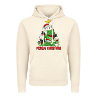 Vintage Artic meowy christmas cat tree Vintage Hoodie - MaliasSmallBusiness