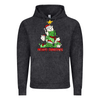 Vintage Black meowy christmas cat tree Vintage Hoodie - MaliasSmallBusiness