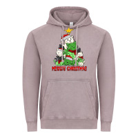 Vintage Zinc meowy christmas cat tree Vintage Hoodie - MaliasSmallBusiness