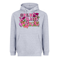 Heather Grey Valentine's Day only good vibes Heavyweight Hoodie - FaDigitalArtStudio