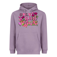 Lavender Valentine's Day only good vibes Heavyweight Hoodie - FaDigitalArtStudio