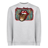 Merry Christmas Lips Santa Heavyweight Sweatshirt | Teevron