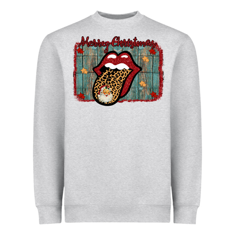 Merry Christmas Lips Santa Heavyweight Sweatshirt by Bettercallsaul | Teevron