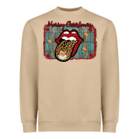 Mushroom Merry Christmas Lips Santa Heavyweight Sweatshirt - Bettercallsaul