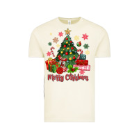 Vintage Arctic merry christmas tree with gift box Vintage Tee - MaliasSmallBusiness