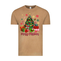 Vintage Camel merry christmas tree with gift box Vintage Tee - MaliasSmallBusiness