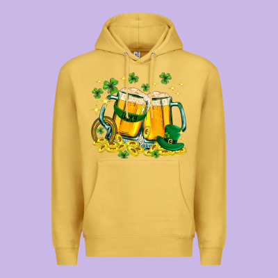 St. Patrick's Day Beer Premium Hoodie Designed By Howdyjamesfarm