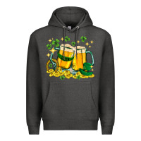 Charcoal Heather St. Patrick's Day beer Premium Hoodie - HowdyJamesFarm