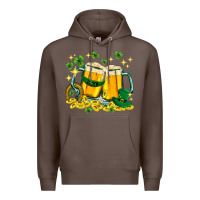 Coffee St. Patrick's Day beer Premium Hoodie - HowdyJamesFarm