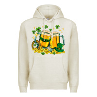 Oatmeal Heather St. Patrick's Day beer Premium Hoodie - HowdyJamesFarm