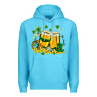 Ocean Blue St. Patrick's Day beer Premium Hoodie - HowdyJamesFarm