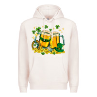 Pale Pink St. Patrick's Day beer Premium Hoodie - HowdyJamesFarm