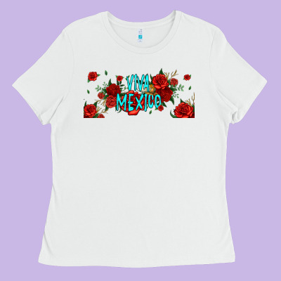 Viva Mexico Long Live Mexico Ladies Tee Designed By Jasminsmagicworld