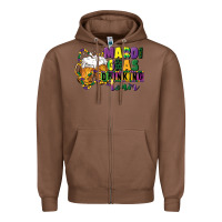 Chestnut mardi gras drinking team 12 inches 300 dpi Zipper Hoodie - CowGirlArtShop