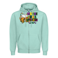 Seafoam mardi gras drinking team 12 inches 300 dpi Zipper Hoodie - CowGirlArtShop