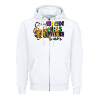 White mardi gras drinking team 12 inches 300 dpi Zipper Hoodie - CowGirlArtShop
