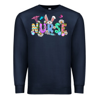 Navy Easter Nurse Premium Sweatshirt - OliviaCreatesArt