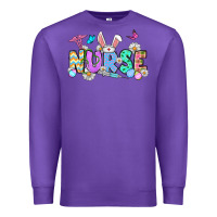 Purple Easter Nurse Premium Sweatshirt - OliviaCreatesArt