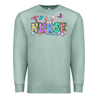 Seafoam Easter Nurse Premium Sweatshirt - OliviaCreatesArt