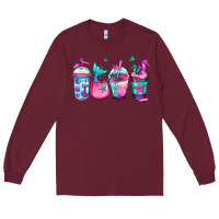 Burgundy mermaid underwater coffee Long Sleeve Tee - Jasminsmagicworld