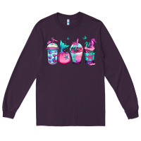 Plum mermaid underwater coffee Long Sleeve Tee - Jasminsmagicworld